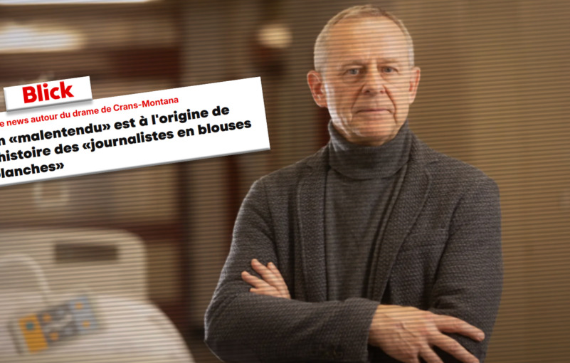 Crans-Montana : journalistes en blouses blanches, émoi chez les médias suisses