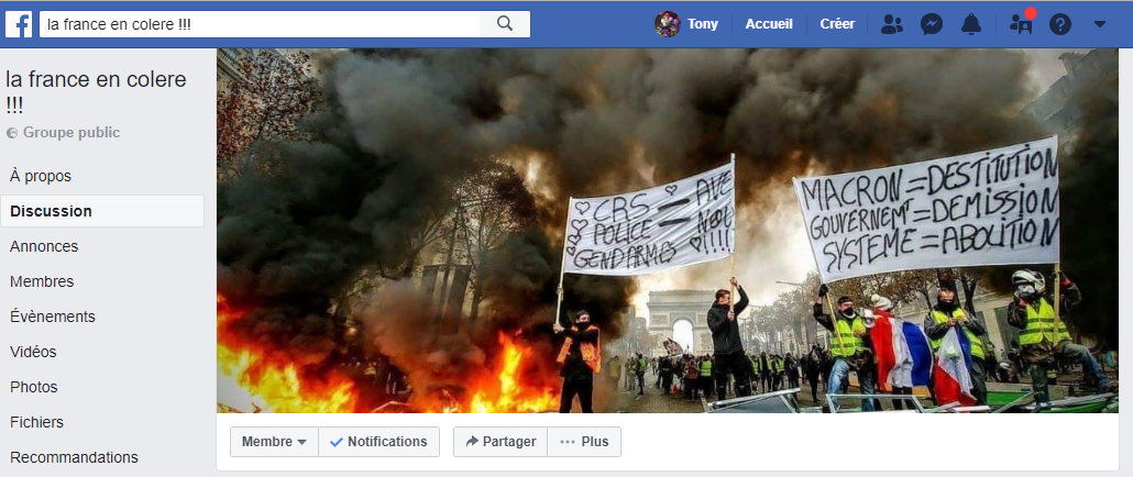 Lalgorithme Facebook Allié Des Gilet Jaunes Par Tony Le