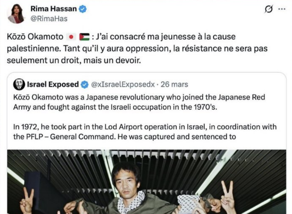 Le tweet supprimé depuis