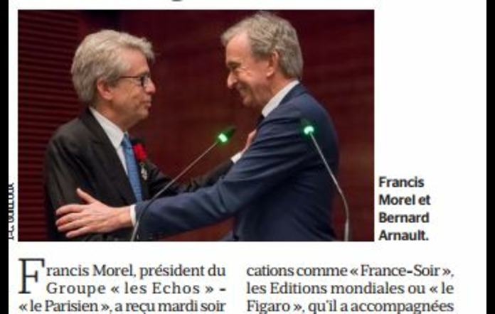 Bernard Arnault se pose en mécène de la presse et dément tout objectif  d'influence