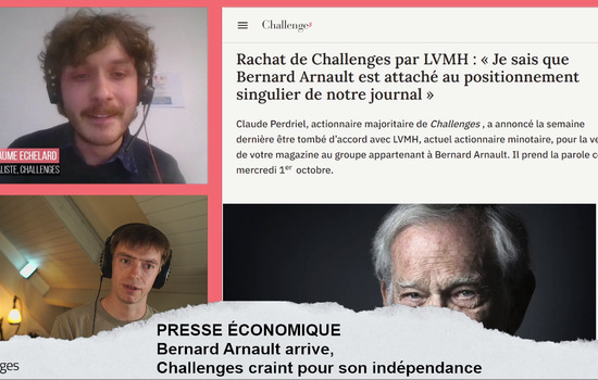 Bernard Arnault propriétaire de "Challenges", qui craint pour son indépendance - Par La rédaction | Arrêt sur images
